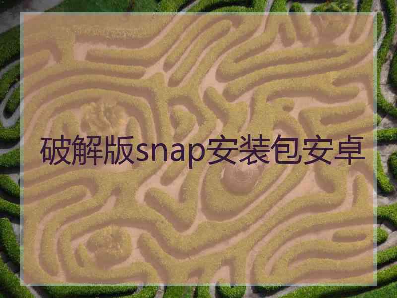 破解版snap安装包安卓