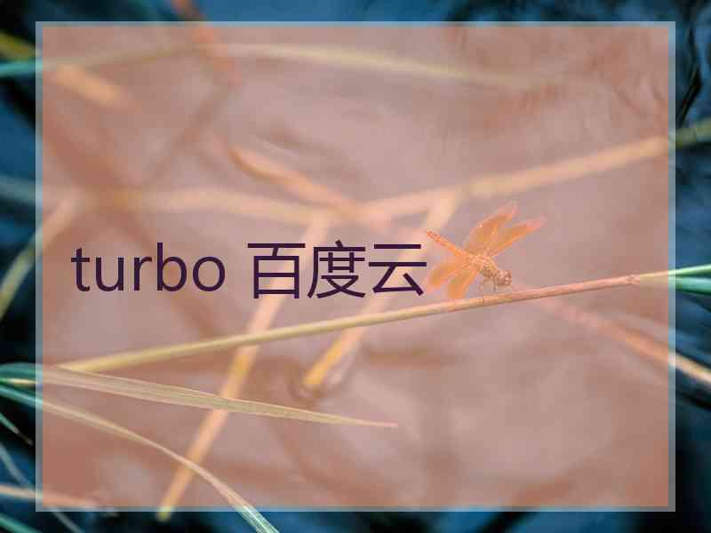 turbo 百度云