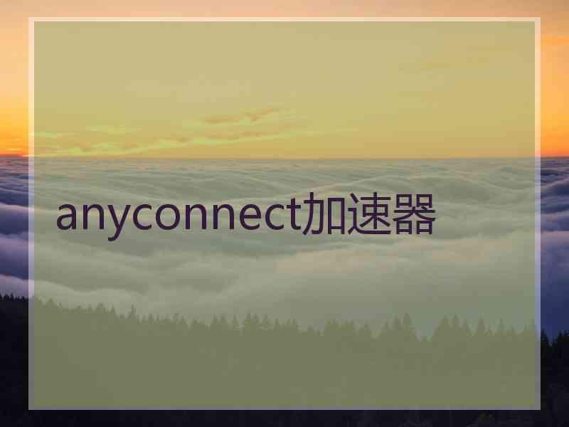 anyconnect加速器