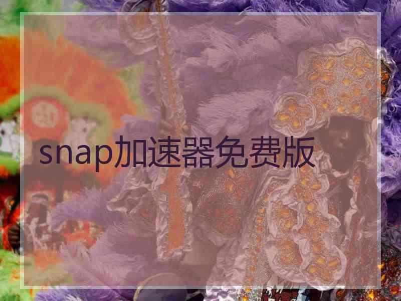 snap加速器免费版