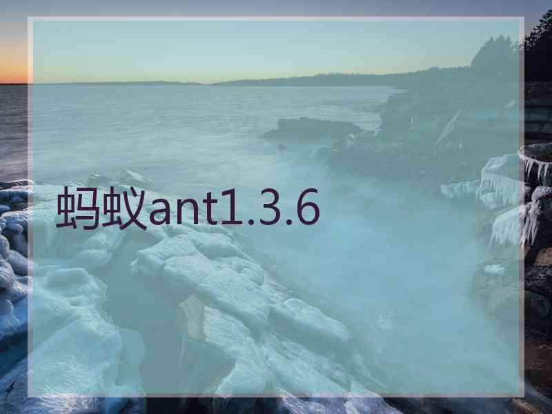 蚂蚁ant1.3.6