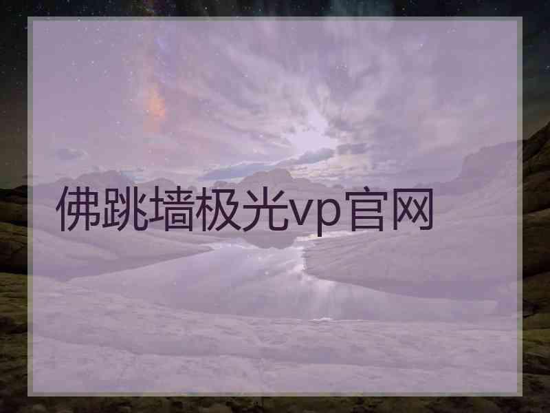 佛跳墙极光vp官网