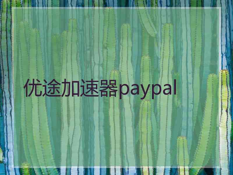 优途加速器paypal