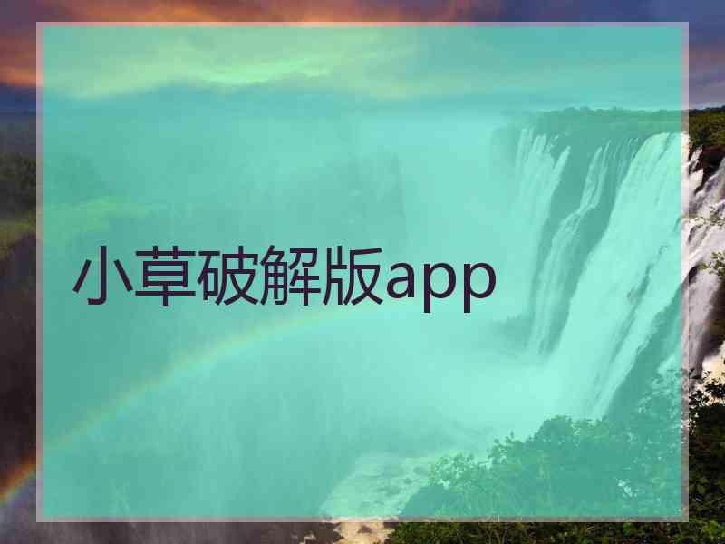 小草破解版app