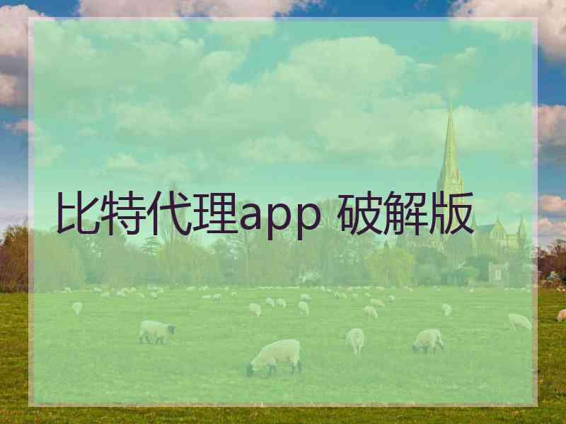 比特代理app 破解版