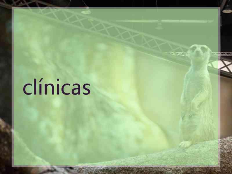 clínicas