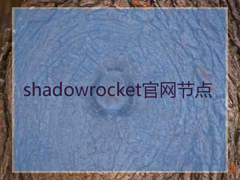 shadowrocket官网节点