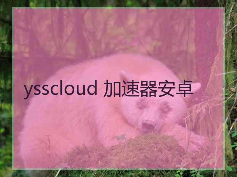 ysscloud 加速器安卓