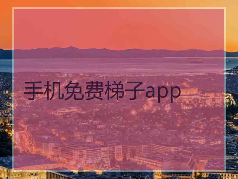 手机免费梯子app