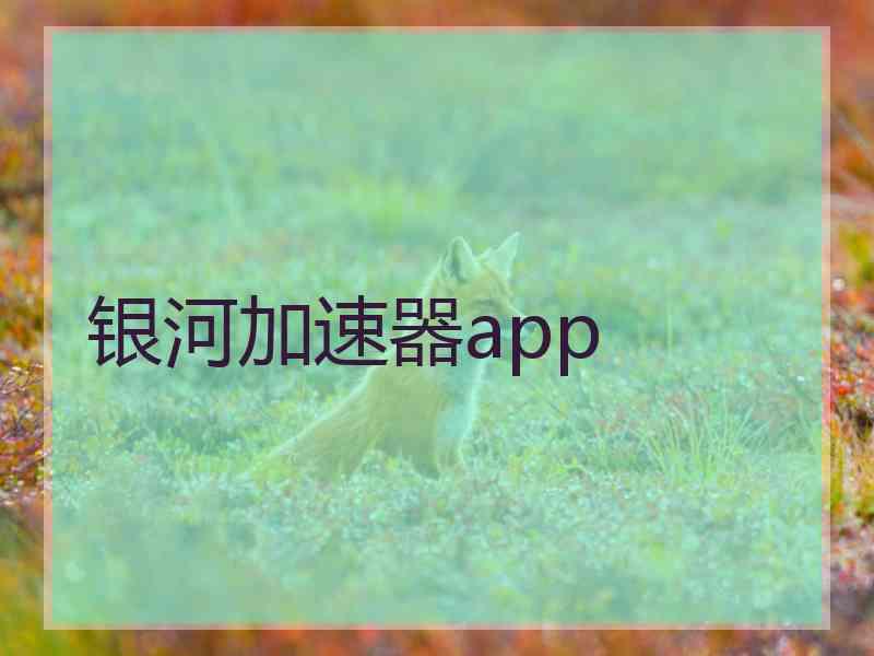 银河加速器app