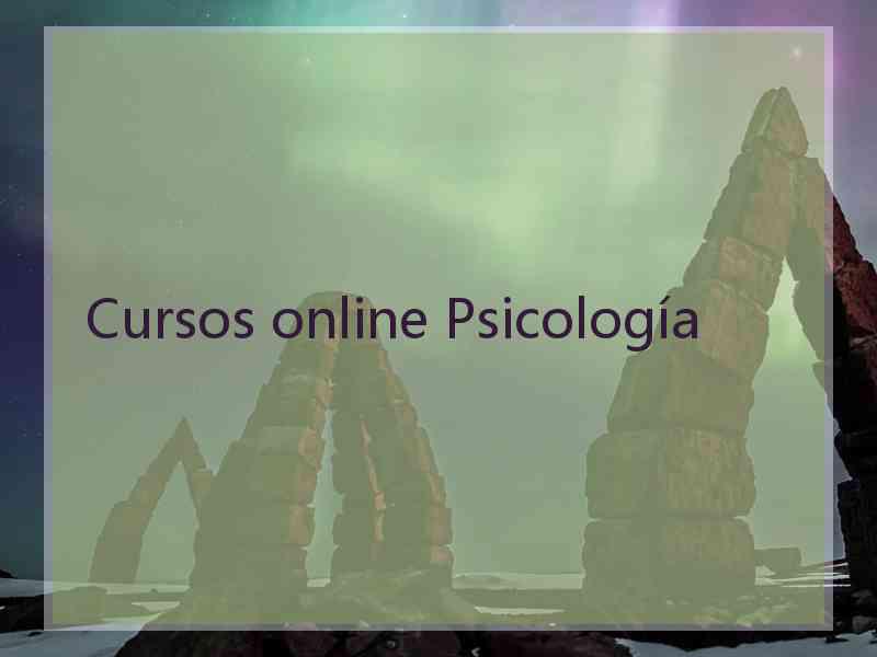 Cursos online Psicología