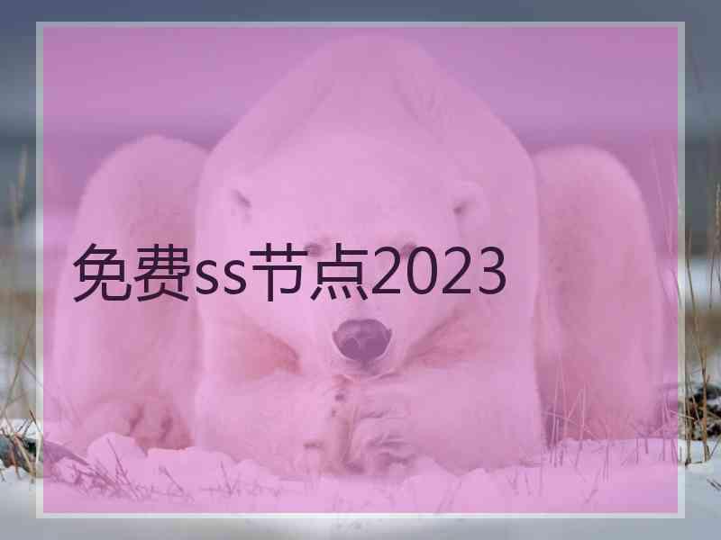 免费ss节点2023