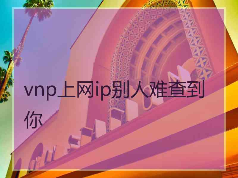 vnp上网ip别人难查到你