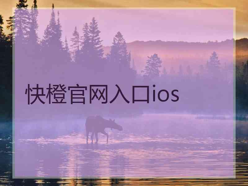 快橙官网入口ios